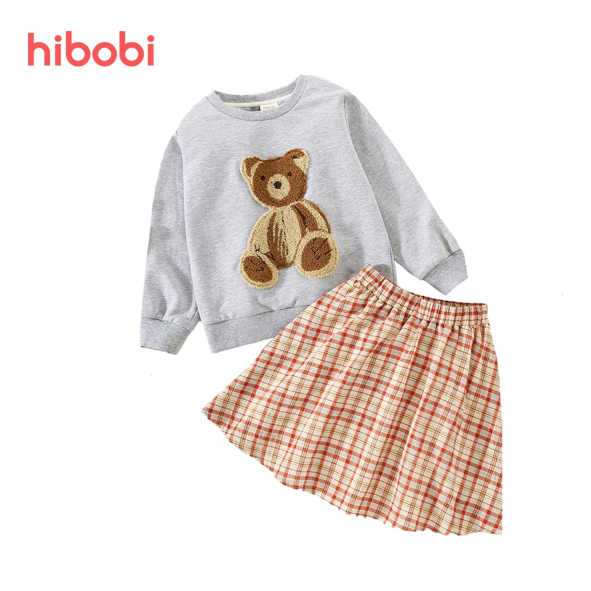 hibobi Toddler Bear Printed Sweater & Plaid Skirt Two-piece Suit Girls Autumn Casual Daily Clothes 18M-6Y
hibobi Toddler Bear Printed Sweater & Plaid Skirt Two-piece Suit Girls Autumn Casual Daily Clothes 18M-6Y