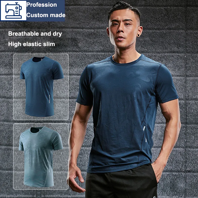 Sports T-shirt men's Summer Thin Quick-drying Breathable Sweat-Absorbing Training Fitness Clothes Ice Silk Running Shirt
Sports T-shirt men's Summer Thin Quick-drying Breathable Sweat-Absorbing Training Fitness Clothes Ice Silk Running Shirt
