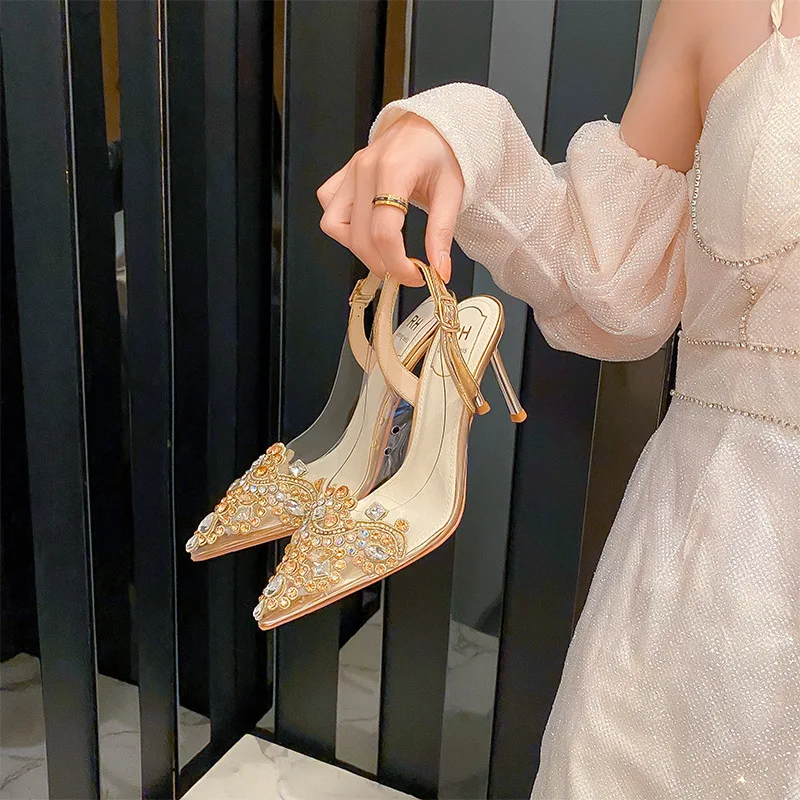 8cm New Fashion Sandals High Heels Female Ankle Wrap Transparent Pointed Toe Women Shoes 38 39
8cm New Fashion Sandals High Heels Female Ankle Wrap Transparent Pointed Toe Women Shoes 38 39