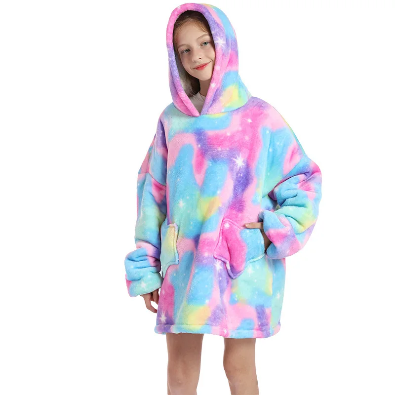 New hooded sweater, bath towel, blanket, warm, lazy TV blanket, children's pullover, cold-proof nightgown blanket
New hooded sweater, bath towel, blanket, warm, lazy TV blanket, children's pullover, cold-proof nightgown blanket