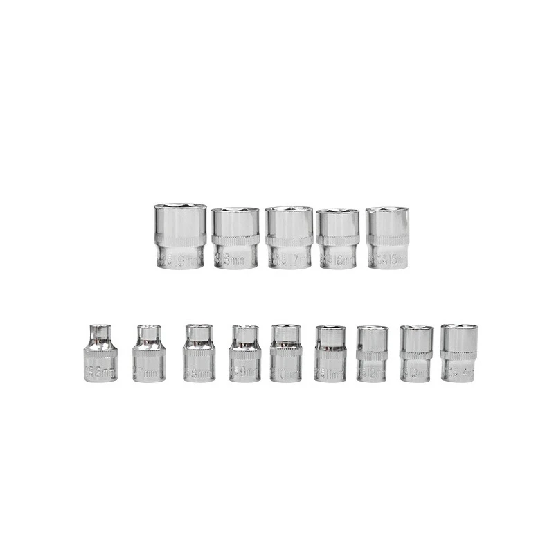 14Pcs 3/8Inch Drive Socke Set 6 7 8 9 10 11 12 13 14 15 16 17 18 19Mm Socket Wrench Set 6 Point Socket Bit Adapter
14Pcs 3/8Inch Drive Socke Set 6 7 8 9 10 11 12 13 14 15 16 17 18 19Mm Socket Wrench Set 6 Point Socket Bit Adapter