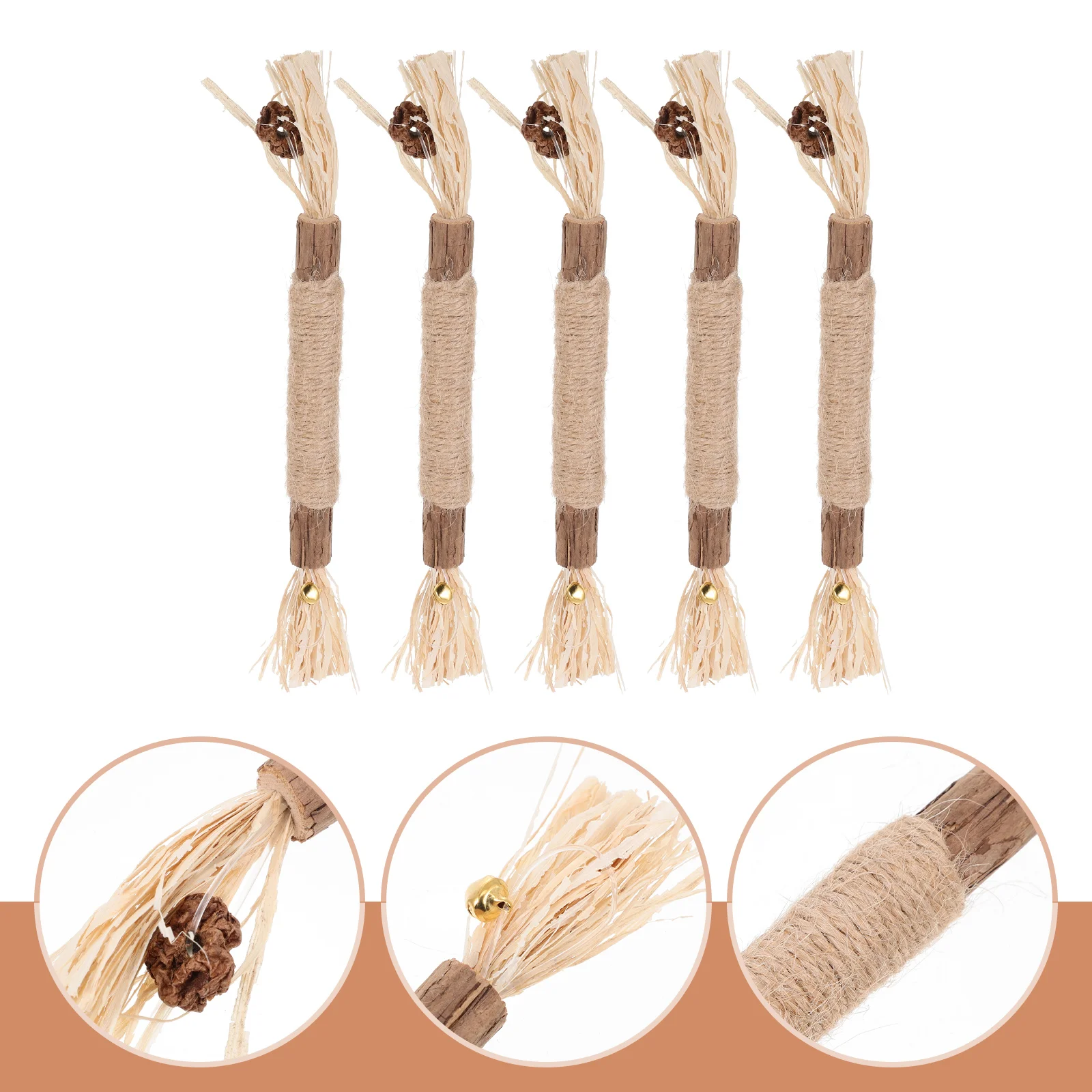 5Pcs Bite-Resistant Cat Plaything Cat Chewing Cat Molar Stick Cat Teasing Wands
5Pcs Bite-Resistant Cat Plaything Cat Chewing Cat Molar Stick Cat Teasing Wands