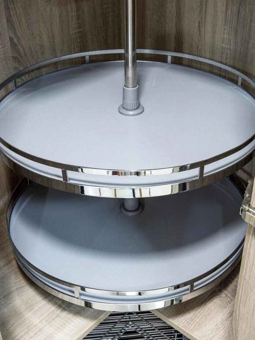 Cabinet Corner Turn 270 Degrees Turntable Basket Rotating Basket Shelving Circular Stainless Steel Shelving
Cabinet Corner Turn 270 Degrees Turntable Basket Rotating Basket Shelving Circular Stainless Steel Shelving