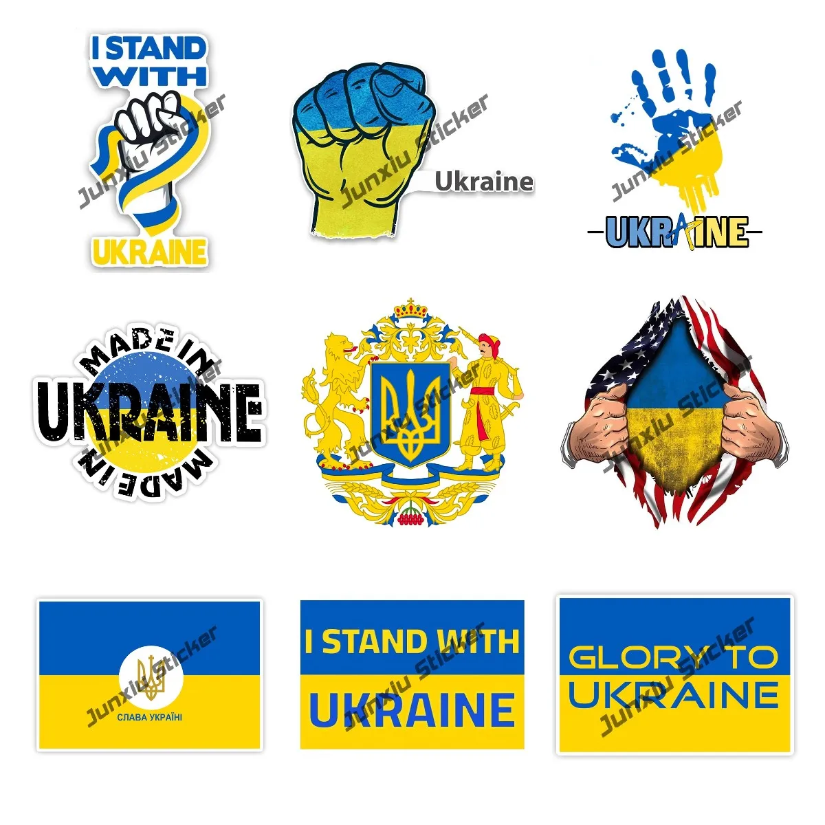 Креативная наклейка украинский флаг наклейка самоклеящаяся виниловая наклейка Украина страна мкА ПВХ автомобильные аксессуары
Креативная наклейка украинский флаг наклейка самоклеящаяся виниловая наклейка Украина страна мкА ПВХ автомобильные аксессуары
