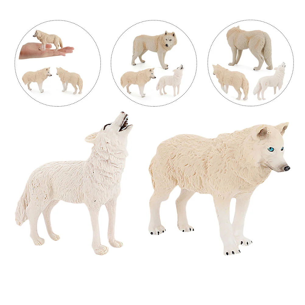 2 Pcs Snow Wolf Ornament Simulation White Figure Toy Animals Model Kidcraft Playset Statue Educational
2 Pcs Snow Wolf Ornament Simulation White Figure Toy Animals Model Kidcraft Playset Statue Educational