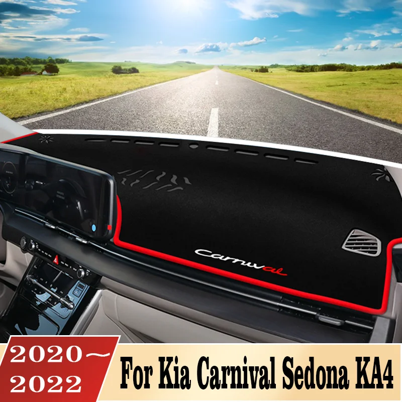 For Kia Carnival Sedona KA4 2020 2021 2022 Car Dashboard Sun Shade Pad Instrument Platform Desk Non-slip Cover Mats Accessories
For Kia Carnival Sedona KA4 2020 2021 2022 Car Dashboard Sun Shade Pad Instrument Platform Desk Non-slip Cover Mats Accessories