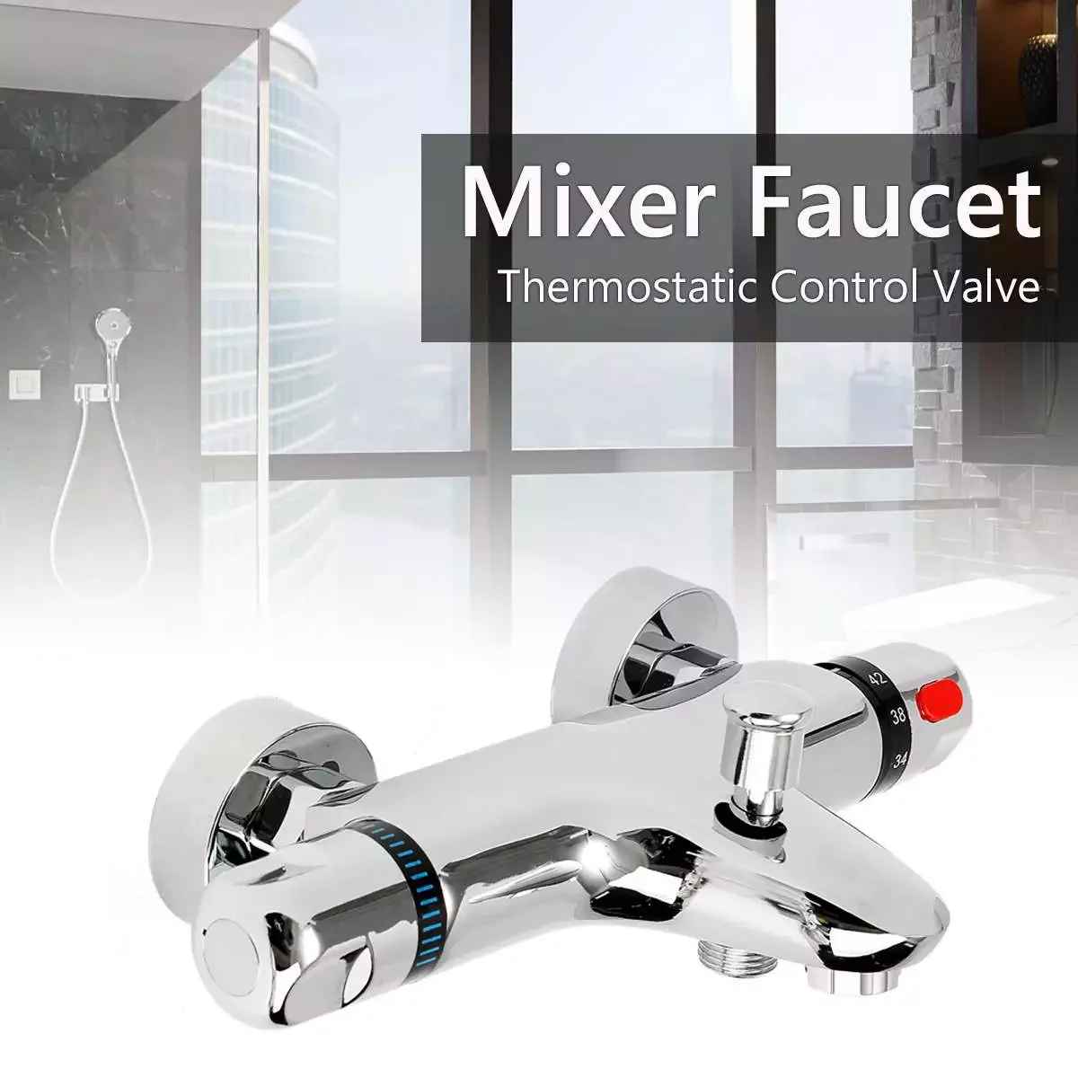Bathroom Thermostatic Mixer Tap Hot And Cold Bathroom Mixer Mixing Valve Bathtub Faucet Thermostatic Shower Faucets Set
Bathroom Thermostatic Mixer Tap Hot And Cold Bathroom Mixer Mixing Valve Bathtub Faucet Thermostatic Shower Faucets Set