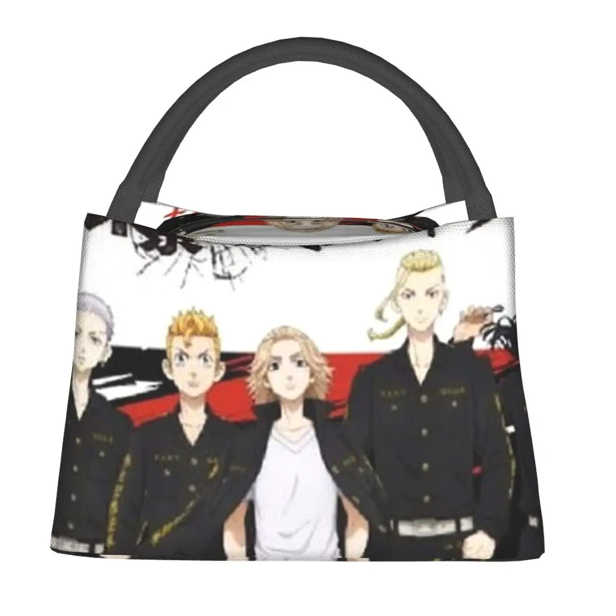 Black Boy Tokyo Revengers Lunch Bag Manji Gang Ken Print Lunch Box Kawaii Outdoor Picnic Cooler Bag Oxford Thermal Tote Handbags
Black Boy Tokyo Revengers Lunch Bag Manji Gang Ken Print Lunch Box Kawaii Outdoor Picnic Cooler Bag Oxford Thermal Tote Handbags