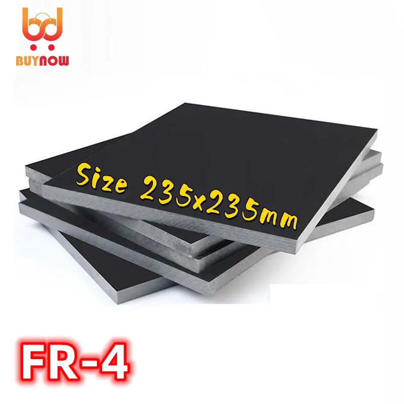 

235x235mm Black FR4 Fiberglass Board/G10 Epoxy Board Insulation Anti-static 0.5/1.5/1/2/3/4/5mm Processing Custom Non-standard