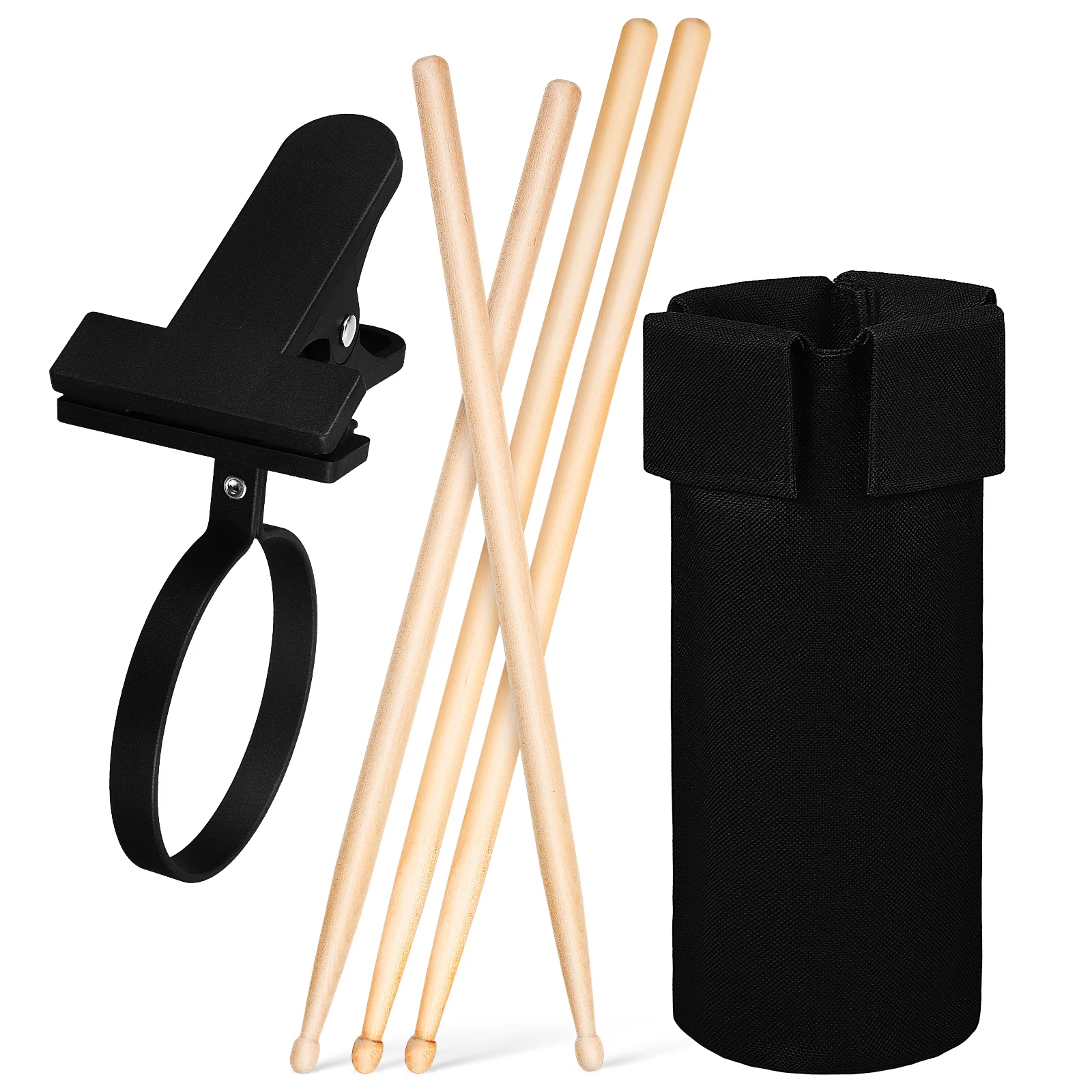 

1 Set Drum Sticks Bag Drumstick Holder Clip On Holder Drum Sticks with Box Grabber Drumsticks