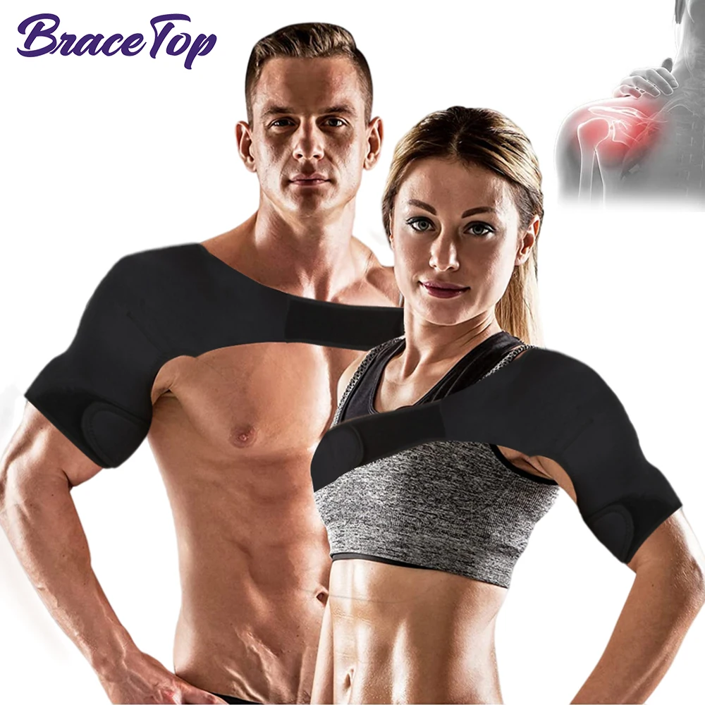 BraceTop Sports Gym Adjustable Single Shoulder Support Back Brace Guard Strap Wrap Belt Band Pads Black Bandage for Men & Women
BraceTop Sports Gym Adjustable Single Shoulder Support Back Brace Guard Strap Wrap Belt Band Pads Black Bandage for Men & Women