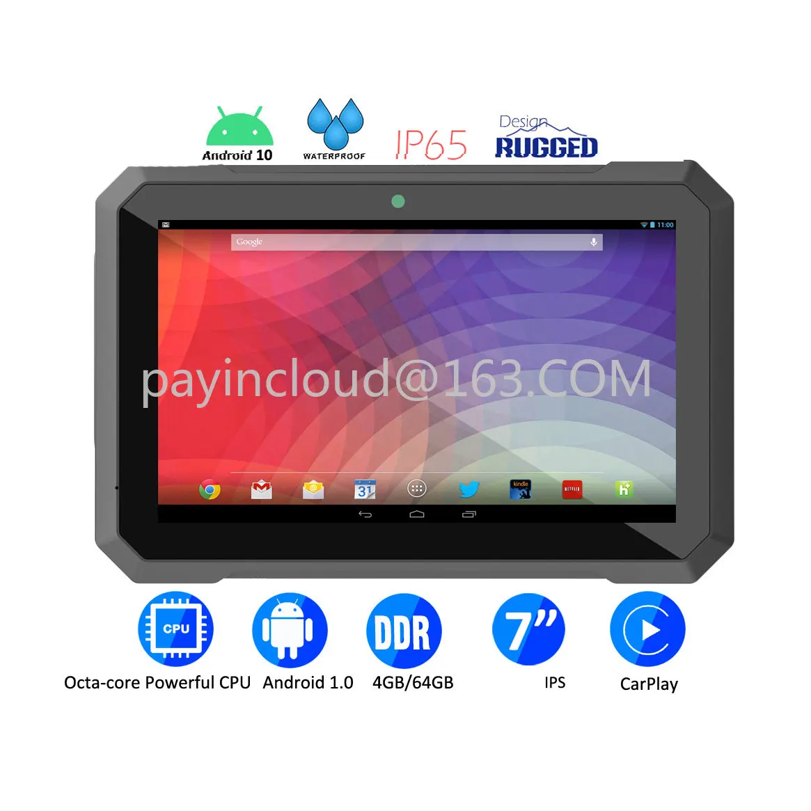 7-inch motorcycle 4G Android waterproof navigator GPS/GLONASS dual positioning system
7-inch motorcycle 4G Android waterproof navigator GPS/GLONASS dual positioning system