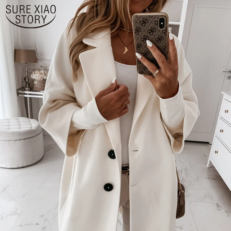 New Three-quarter Sleeve Button Jacket Outerwear Winter Pleasure Khaki Woolen Overcoat Women Korean Long Wool Coat Female 17882
New Three-quarter Sleeve Button Jacket Outerwear Winter Pleasure Khaki Woolen Overcoat Women Korean Long Wool Coat Female 17882