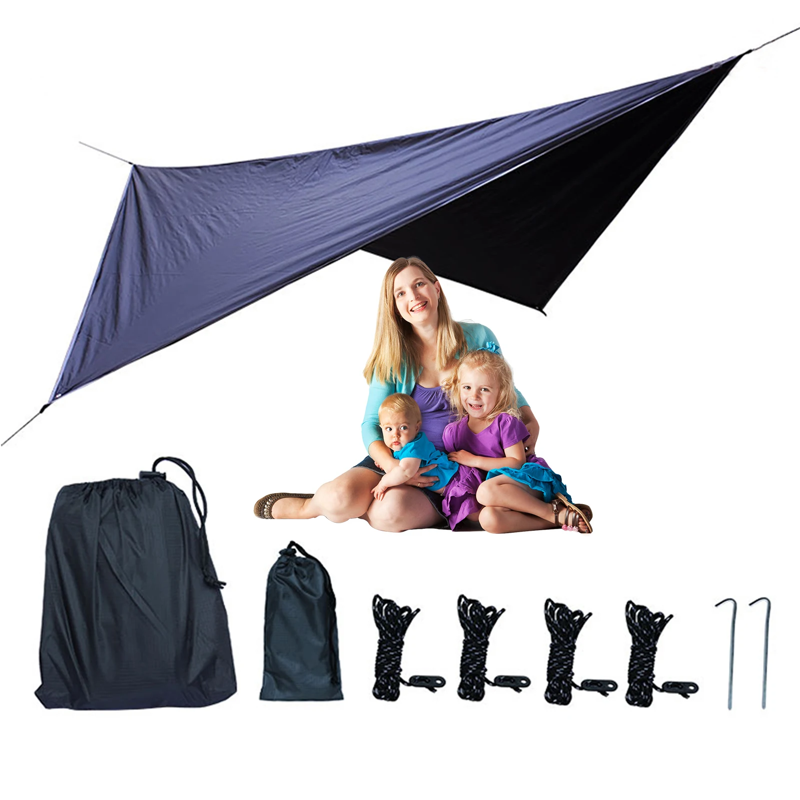 102.36*114.17 In Waterproof Tent Tarp Ultralight Sunshade Waterproof Outdoor Camping Hammock Multifunctional Tent Tarp
102.36*114.17 In Waterproof Tent Tarp Ultralight Sunshade Waterproof Outdoor Camping Hammock Multifunctional Tent Tarp