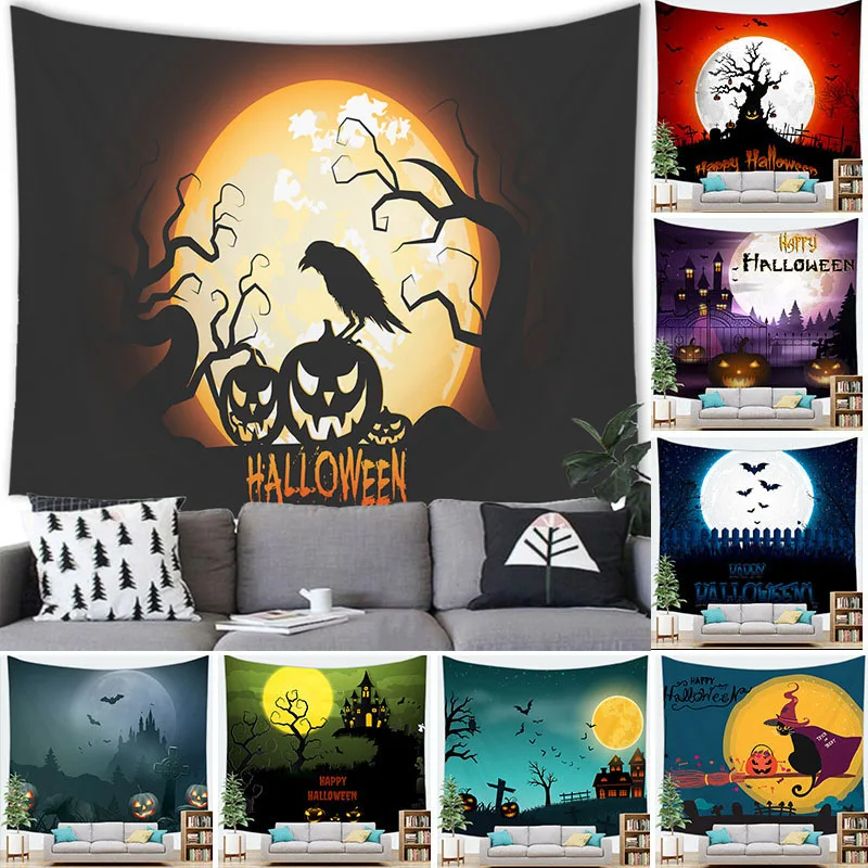 Halloween Decor Tapestry Wall Hanging Happy Halloween Demon Pumpkin Witch Tapestry Party Home Background Decoration Wall Decor
Halloween Decor Tapestry Wall Hanging Happy Halloween Demon Pumpkin Witch Tapestry Party Home Background Decoration Wall Decor