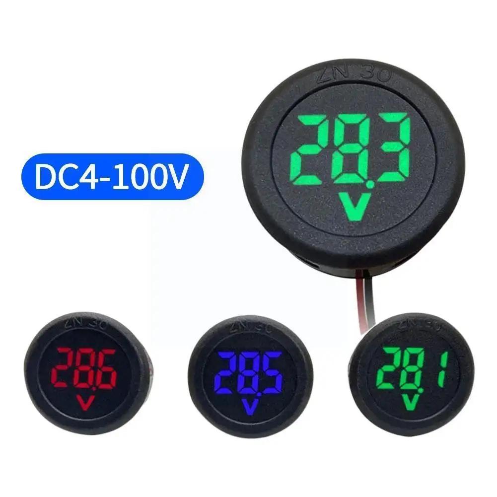 Voltmeter Car Motorcycle LED Panel Digital Voltmeter Two-wire Meter Display Voltage 4-100Voltage Voltmeter Tester DC Meter L1F7
Voltmeter Car Motorcycle LED Panel Digital Voltmeter Two-wire Meter Display Voltage 4-100Voltage Voltmeter Tester DC Meter L1F7