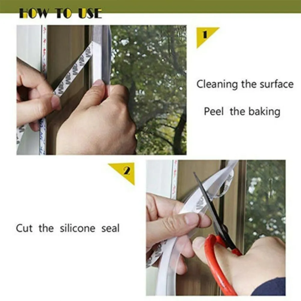 5M Silicone Draught Excluder Weather Seal Strip Door Casement Tape Self-adhesive Door Bottom Sash Cupboards Wardrobes Furnit
5M Silicone Draught Excluder Weather Seal Strip Door Casement Tape Self-adhesive Door Bottom Sash Cupboards Wardrobes Furnit