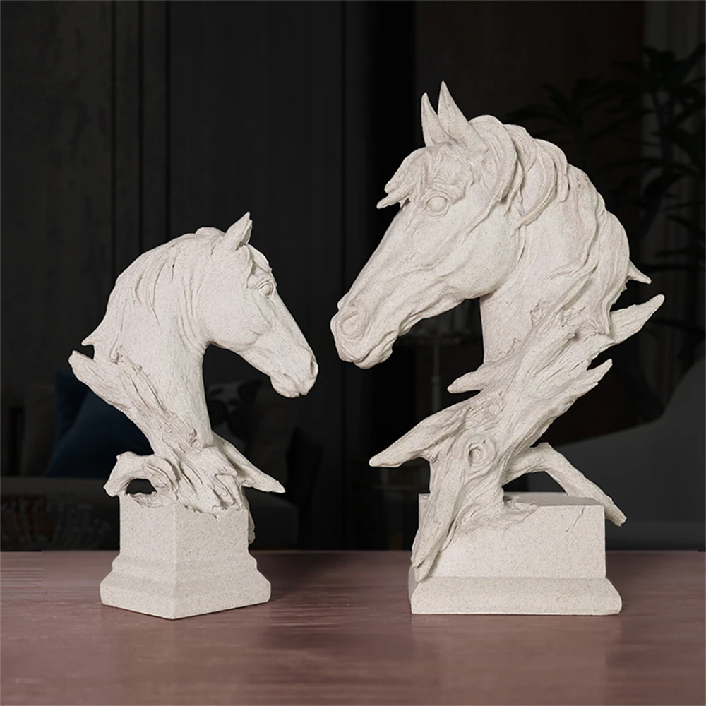 Large Horse Head Statue Resin Sculpture Figurine Office Home Decoration Desktop Decor Handmade Craft Modern Art
Large Horse Head Statue Resin Sculpture Figurine Office Home Decoration Desktop Decor Handmade Craft Modern Art