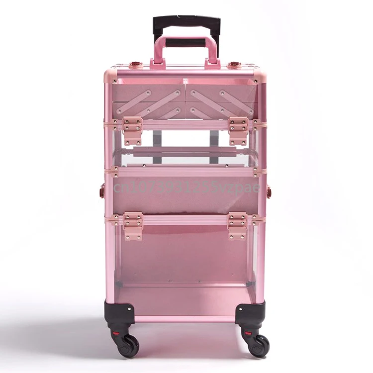 Makeup Train Case with Table, Rolling Travel Salon Nail Trolley Cosmetic Hairdressing Storage Organizer Table
Makeup Train Case with Table, Rolling Travel Salon Nail Trolley Cosmetic Hairdressing Storage Organizer Table
