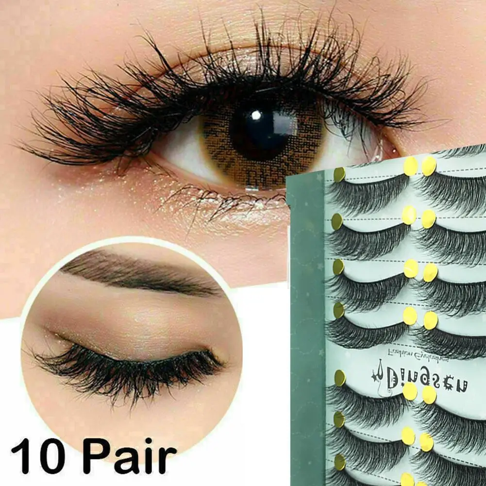 10 Pairs 3D Soft False Eyelash Faux Min Eyelashes Extension Natural Messy Wispy Fluffy Fake Lashes Make Up Tools False Eyelashes
10 Pairs 3D Soft False Eyelash Faux Min Eyelashes Extension Natural Messy Wispy Fluffy Fake Lashes Make Up Tools False Eyelashes