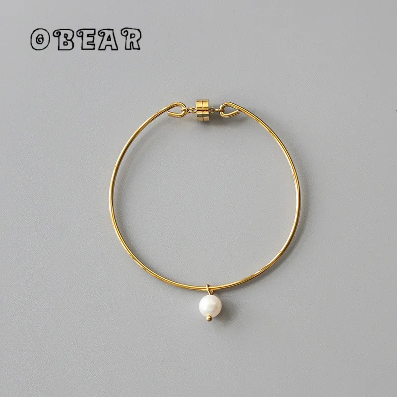 316L Stainless Steel Natural Freshwater Pearls Magnet Clasp Bracelet For Women Girl New Trend Wrist Chain Bangles Jewelry Gift
316L Stainless Steel Natural Freshwater Pearls Magnet Clasp Bracelet For Women Girl New Trend Wrist Chain Bangles Jewelry Gift