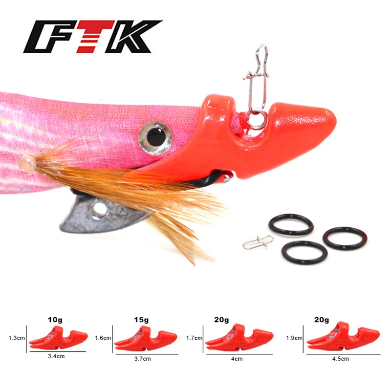 FTK 10/15/20/25g Jig EGI Sinker Weight Shrimp Lure Sinker Increase Fishing Supplies Squid Jig Sinker for or Wood Prawn Lure Bait
FTK 10/15/20/25g Jig EGI Sinker Weight Shrimp Lure Sinker Increase Fishing Supplies Squid Jig Sinker for or Wood Prawn Lure Bait