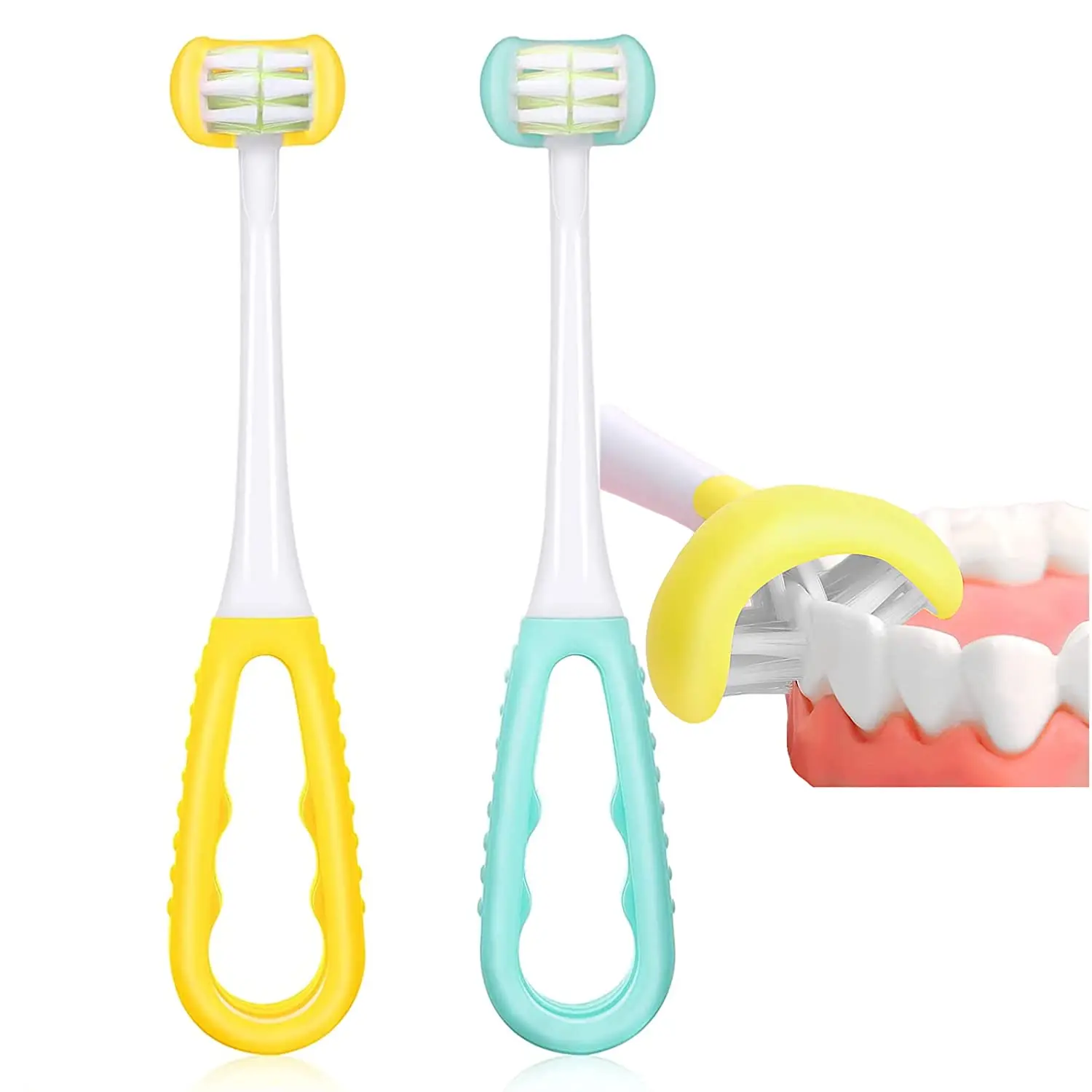 3 Sided Autism Toothbrush Three Bristles for Special Needs Kids Soft Bristles Soft and Gentle for Complete Tooth and Gum Care
3 Sided Autism Toothbrush Three Bristles for Special Needs Kids Soft Bristles Soft and Gentle for Complete Tooth and Gum Care