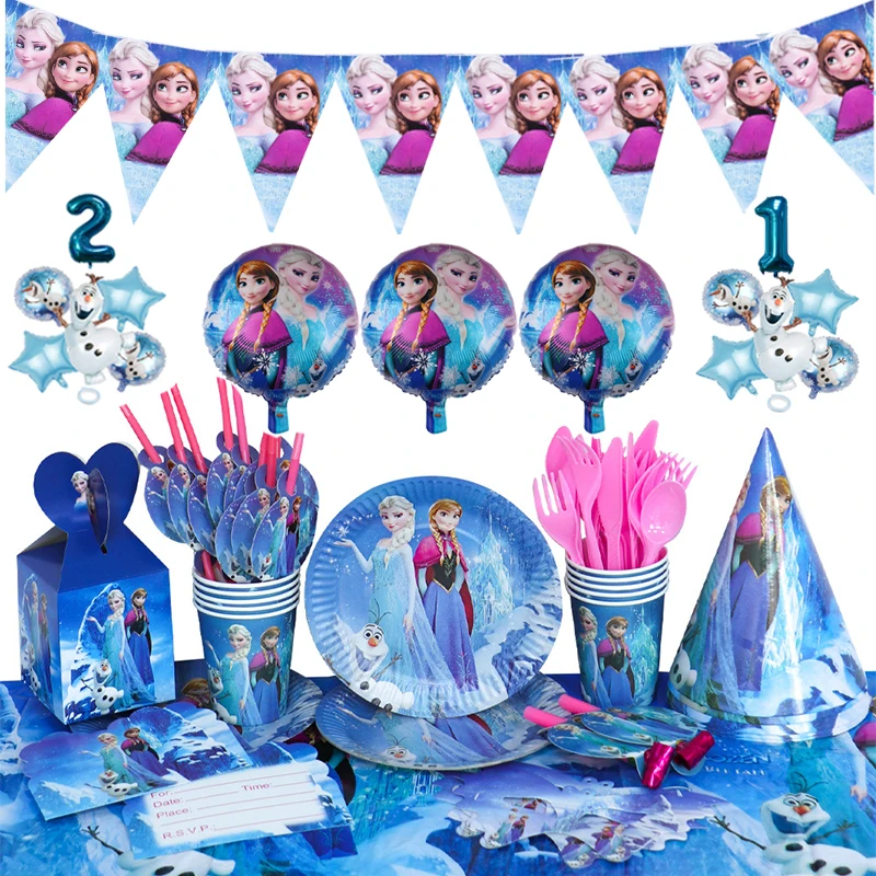 Snow Queen Birthday Disposable Disney Frozen Anna Elsa Party Decoration Disposable Set Kid Plate Cup Party Supplies Baby Shower
Snow Queen Birthday Disposable Disney Frozen Anna Elsa Party Decoration Disposable Set Kid Plate Cup Party Supplies Baby Shower