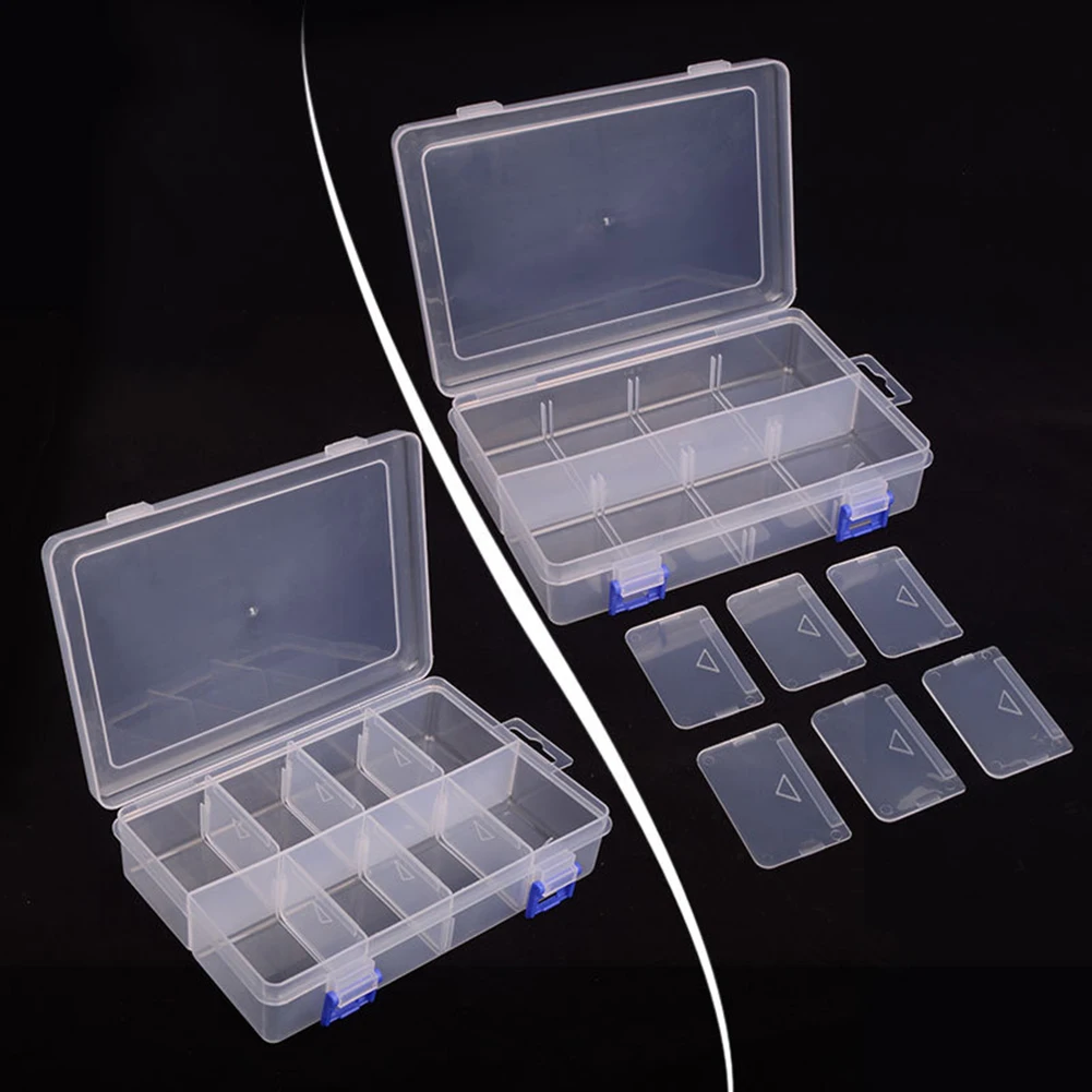 Storage Box Portable Adjustable 8 Grids Plastic Component Box Jewelry Ring Electronic Parts Screw Beads Tool Organizer Case
Storage Box Portable Adjustable 8 Grids Plastic Component Box Jewelry Ring Electronic Parts Screw Beads Tool Organizer Case
