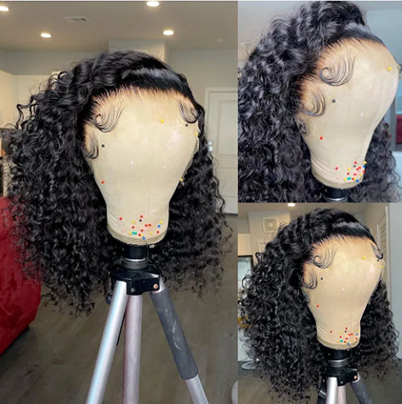 Short Bob Wigs Synthetic 12-16 inch Curly Lace Front Deep Wave Wigs Pre Plucked Closure Wigs
Short Bob Wigs Synthetic 12-16 inch Curly Lace Front Deep Wave Wigs Pre Plucked Closure Wigs