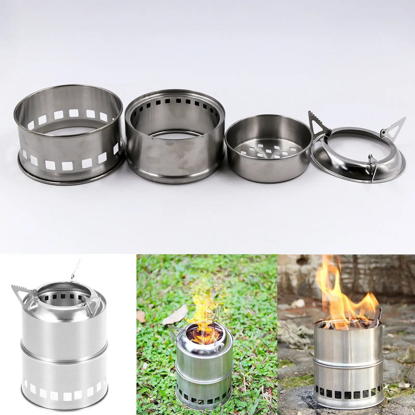 Outdoor Camping Wood-burning Stove Backpacking Portable Survival BBQ Panic Camping Stove
Outdoor Camping Wood-burning Stove Backpacking Portable Survival BBQ Panic Camping Stove