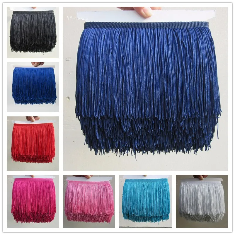 YY-tesco 1Yard 15cm Wide Lace Fringe Trim Tassel Fringe Trimming For Latin Dress Stage Clothes Accessories Lace Ribbon Tassel 
YY-tesco 1Yard 15cm Wide Lace Fringe Trim Tassel Fringe Trimming For Latin Dress Stage Clothes Accessories Lace Ribbon Tassel