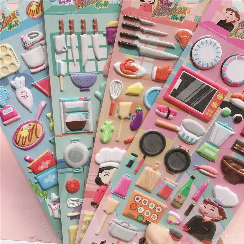 Play house kitchen stickers pots and pans cooking tools daily necessities stickers three-dimensional children's cartoon girl
Play house kitchen stickers pots and pans cooking tools daily necessities stickers three-dimensional children's cartoon girl