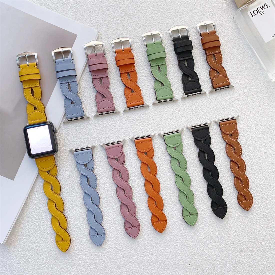 Leather braided watchband for iwatch 7 6 5 4 se 3 2 1 strap for apple watch band 7 41mm 45mm 38mm 42mm 40mm 44mm wrist bracelet
Leather braided watchband for iwatch 7 6 5 4 se 3 2 1 strap for apple watch band 7 41mm 45mm 38mm 42mm 40mm 44mm wrist bracelet