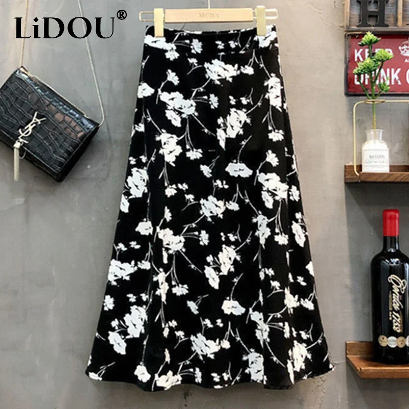 Spring Summer Korean Style High Waist Floral Print A-line Skirt Women Casual Fashion All-match Chiffon Skirts Female Clothes
Spring Summer Korean Style High Waist Floral Print A-line Skirt Women Casual Fashion All-match Chiffon Skirts Female Clothes