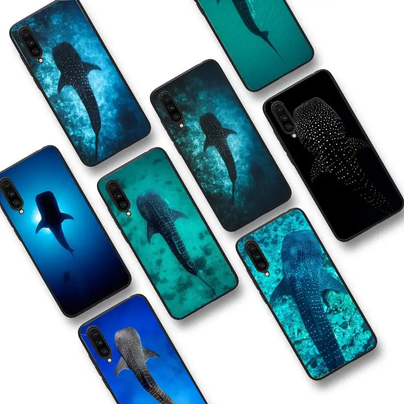 

Ocean Whale Shark Swimming Phone Case For Xiaomi Mi Note 10 Pro 8 Lite 9 Se 10T 6X 6 5X 5 F1 Mix 2S Max 2 3 Cover