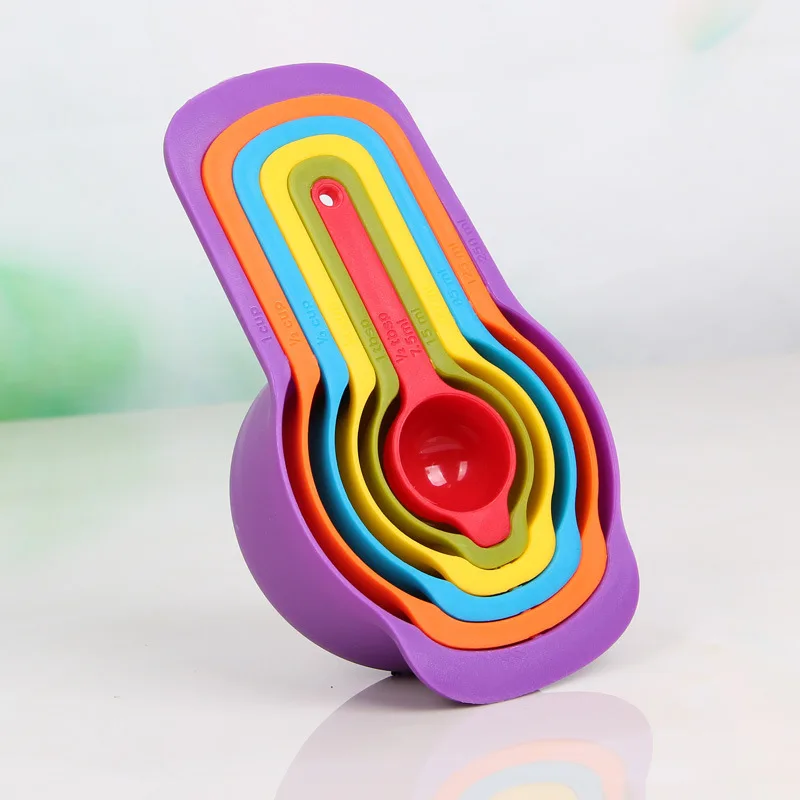 6 Piece Rainbow Combo Measuring Cup Tool Measuring Spoon Measuring Spoon Set Baking Tools
6 Piece Rainbow Combo Measuring Cup Tool Measuring Spoon Measuring Spoon Set Baking Tools