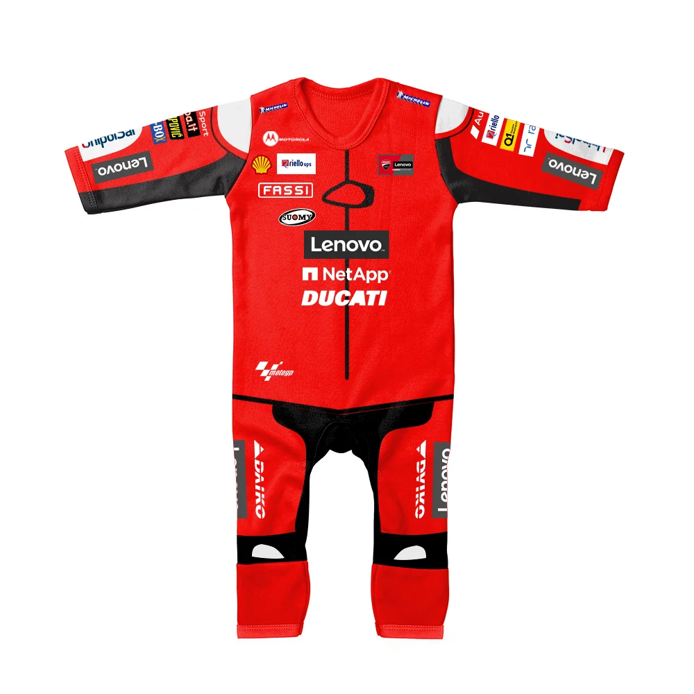 2022 Baby Jumpsuit New MOTO GP Commemorative 2019 Ducati Racing Motorcycle Boy Baby Girl Baby Outdoor Love Climbing Clothes
2022 Baby Jumpsuit New MOTO GP Commemorative 2019 Ducati Racing Motorcycle Boy Baby Girl Baby Outdoor Love Climbing Clothes