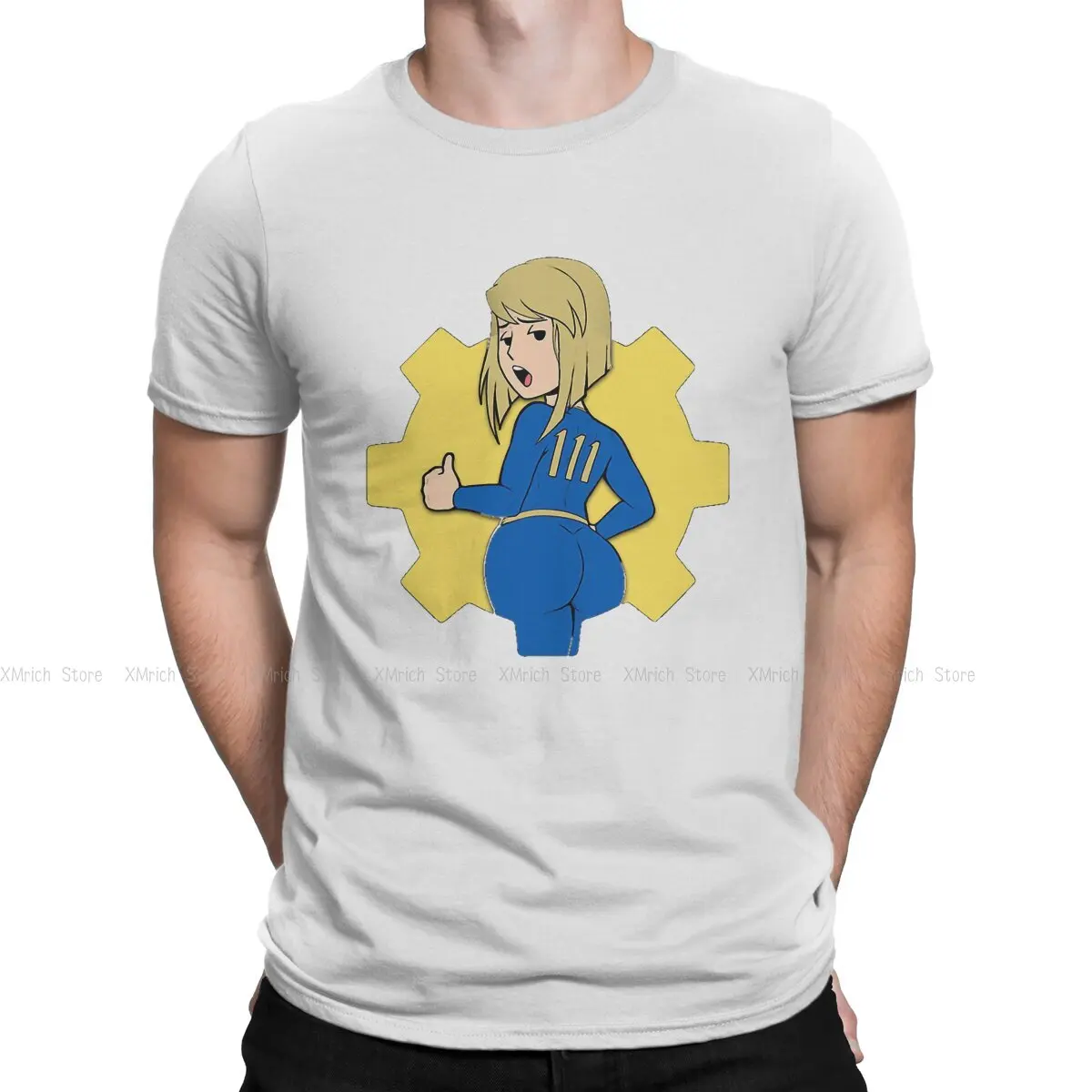 Vintage Vault Girl T-Shirt Men Crew Neck Cotton T Shirt Fallout Game Short Sleeve Tees Summer Clothes
Vintage Vault Girl T-Shirt Men Crew Neck Cotton T Shirt Fallout Game Short Sleeve Tees Summer Clothes