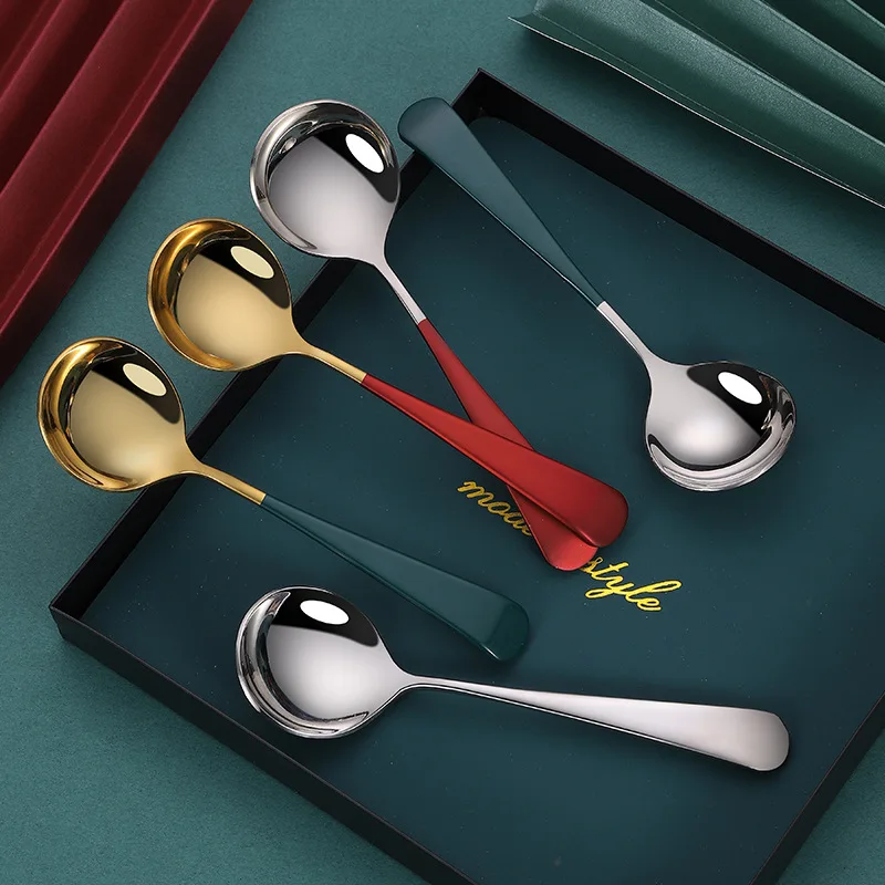 Stainless Steel Round Spoon Cute Dessert Spoon Coffee Children's Spoon Spoon Tableware Household Tableware Spoon Tableware
Stainless Steel Round Spoon Cute Dessert Spoon Coffee Children's Spoon Spoon Tableware Household Tableware Spoon Tableware