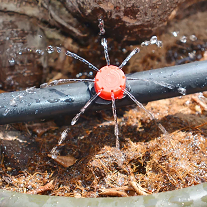 50 Pcs Adjustable Dripper Red Micro Drip Irrigation Watering Anti-clogging Emitter Garden Supplies for 1/4 inch Hose
50 Pcs Adjustable Dripper Red Micro Drip Irrigation Watering Anti-clogging Emitter Garden Supplies for 1/4 inch Hose