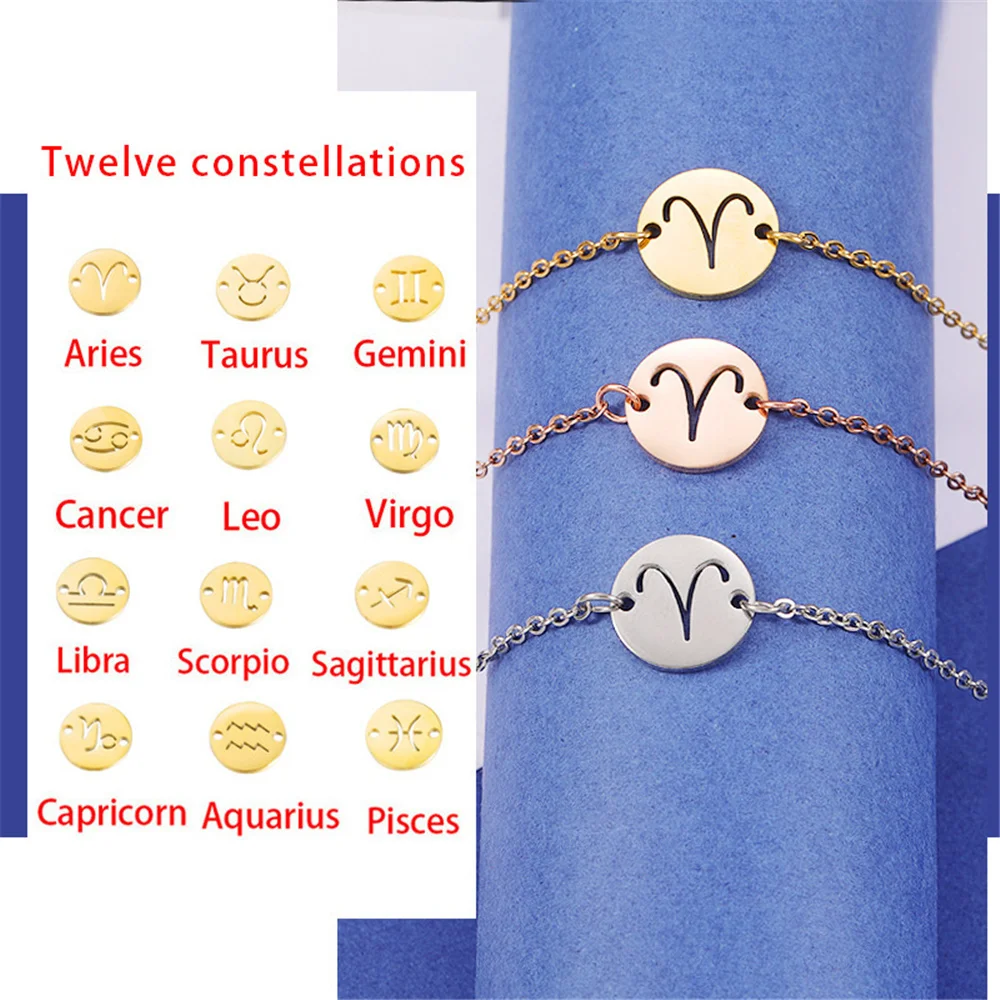 Leo 12 Zodiac Sign Constellation Charm Bracelet Gold Color Stainless Steel Hand Chains For Women Jewelry Birthday Gifts 2022
Leo 12 Zodiac Sign Constellation Charm Bracelet Gold Color Stainless Steel Hand Chains For Women Jewelry Birthday Gifts 2022