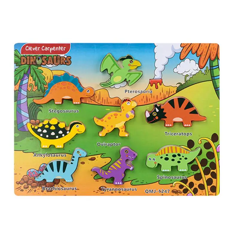 Dinosaur Puzzles For Kids Ages 3-5 Wooden Animal Puzzle Montessori Educational Preschool Toys Gifts For Colors & Shapes
Dinosaur Puzzles For Kids Ages 3-5 Wooden Animal Puzzle Montessori Educational Preschool Toys Gifts For Colors & Shapes