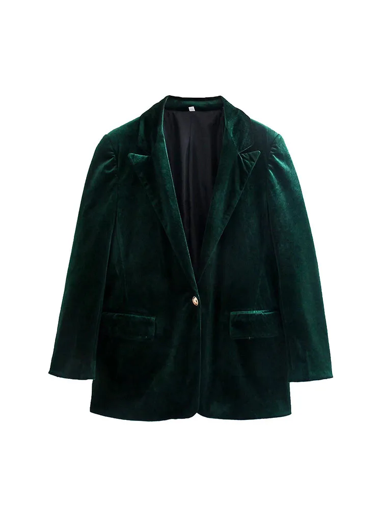 BM&MD&ZA Women 2022 New Fashion Velour pocket single buckle Blazer Coat Vintage Long Sleeve Pockets Female Outerwear Chic
BM&MD&ZA Women 2022 New Fashion Velour pocket single buckle Blazer Coat Vintage Long Sleeve Pockets Female Outerwear Chic