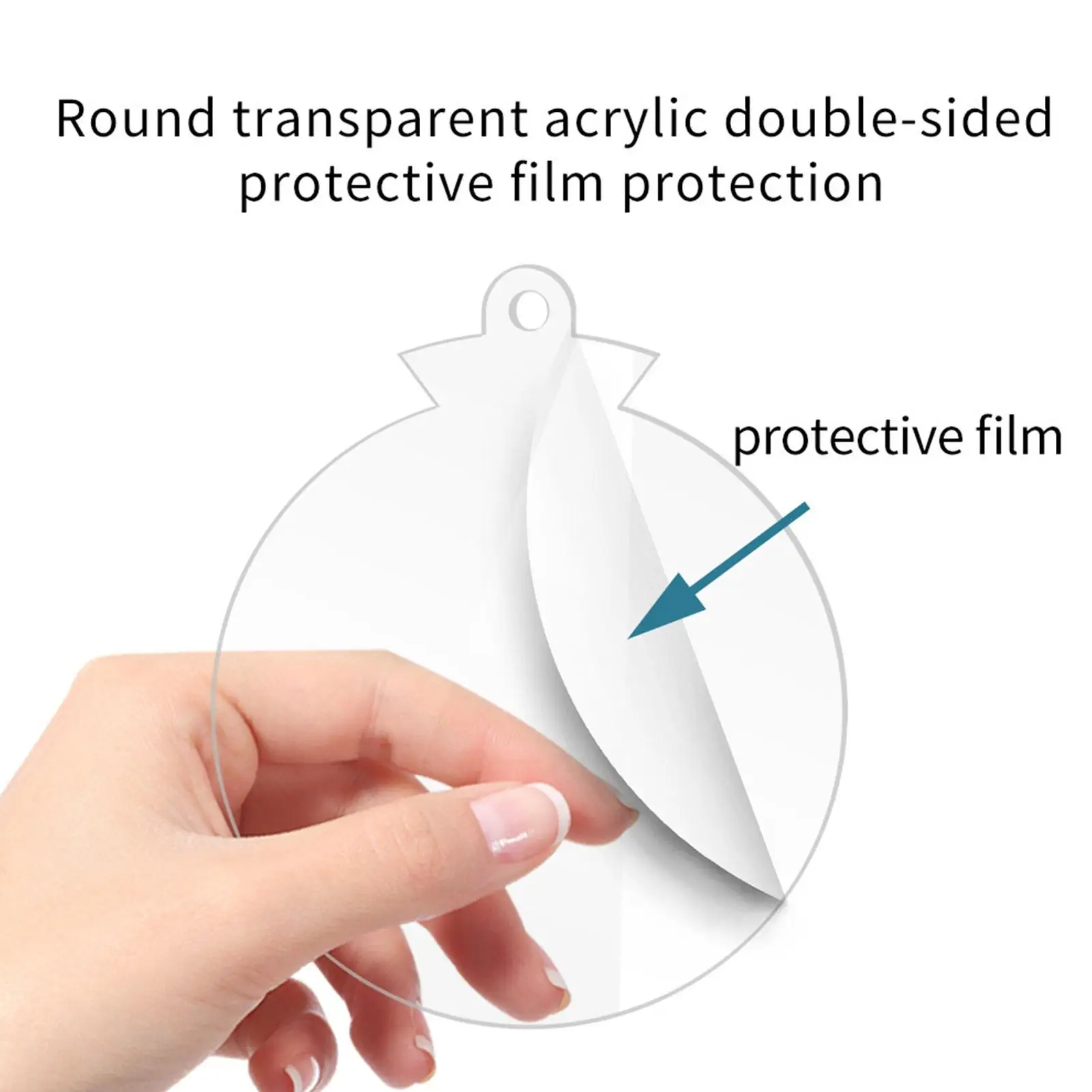 Acrylic Christmas Ornaments | 2D Clear Snowball Shape Disc Christmas Ornament | DIY Blank Tree Decoration, Stocking Name
Acrylic Christmas Ornaments | 2D Clear Snowball Shape Disc Christmas Ornament | DIY Blank Tree Decoration, Stocking Name