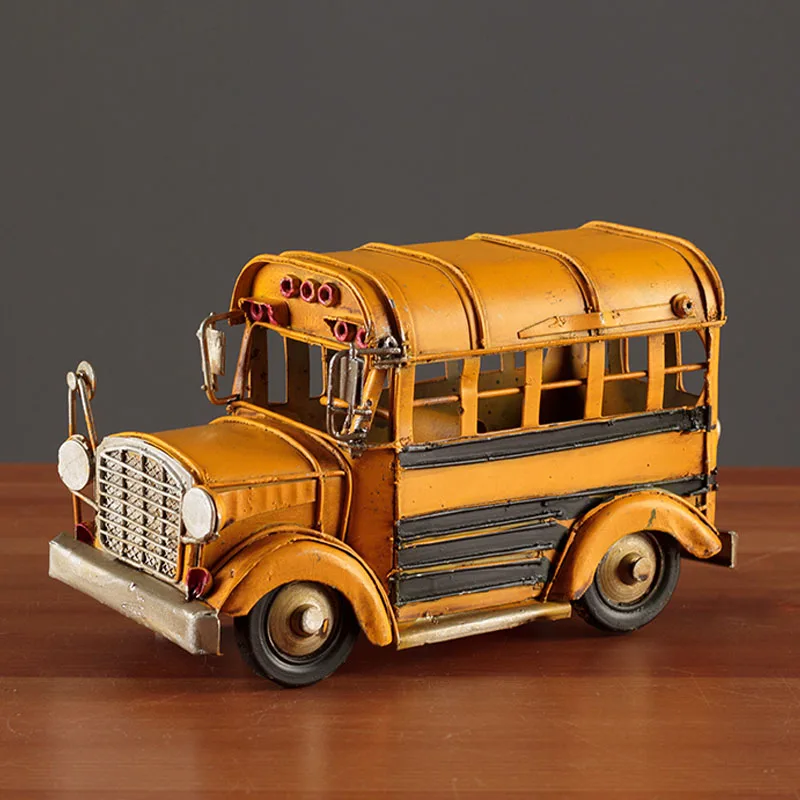 Retro Metal Car Decoration Ornaments Creative Iron Mini Bus Figurines Children Birthday Gifts Home Decoratios Accessories Crafts
Retro Metal Car Decoration Ornaments Creative Iron Mini Bus Figurines Children Birthday Gifts Home Decoratios Accessories Crafts