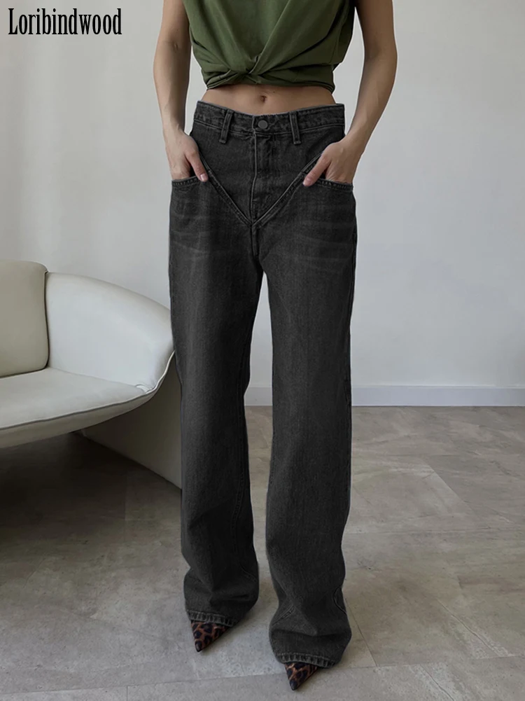 Vintage Blue Denim Jeans Woman Fashion High Waist Straight Office Lady Trousers Elegant Full Length Pants for Women 2022
Vintage Blue Denim Jeans Woman Fashion High Waist Straight Office Lady Trousers Elegant Full Length Pants for Women 2022