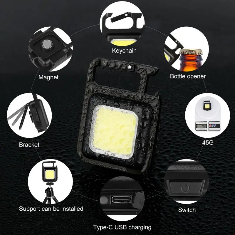 4 Modes Keychain Light Lamp Usb Charging Multifunctional Emergency Lamps Torch Travel Accessories Light Bulbs Flashlight Mini
4 Modes Keychain Light Lamp Usb Charging Multifunctional Emergency Lamps Torch Travel Accessories Light Bulbs Flashlight Mini