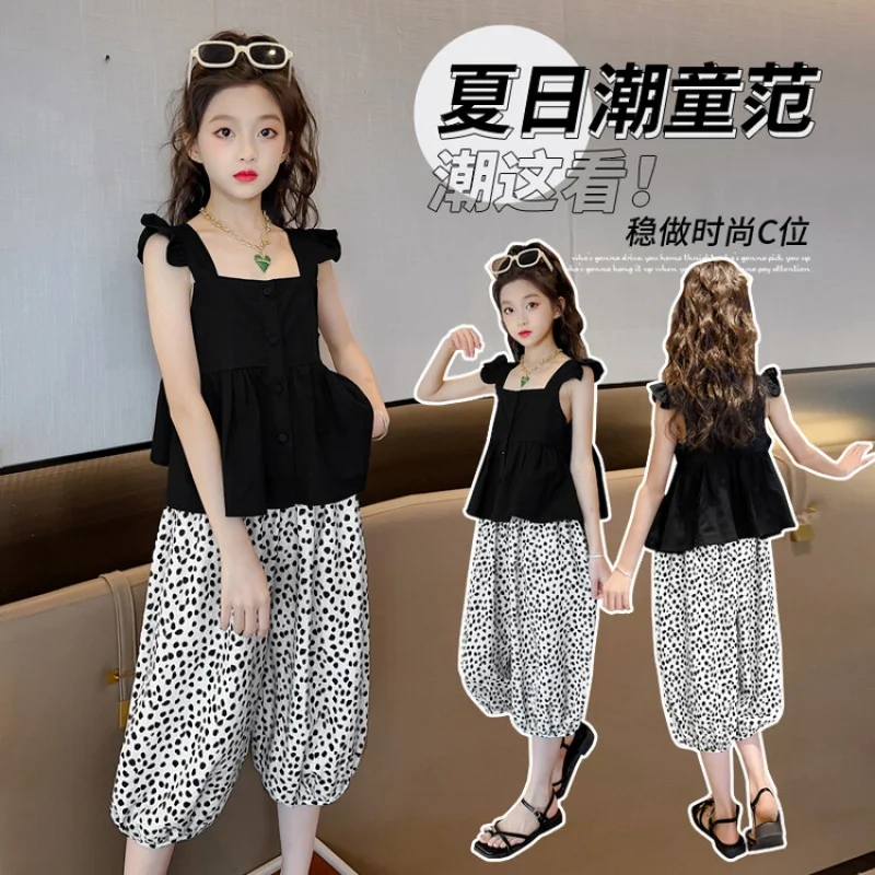 Girl Summer Clothes Suit Fashion College Style Suit Girls Outfit Sets Free Delivery 4-16years NEW Korean Style Children Clothing
Girl Summer Clothes Suit Fashion College Style Suit Girls Outfit Sets Free Delivery 4-16years NEW Korean Style Children Clothing