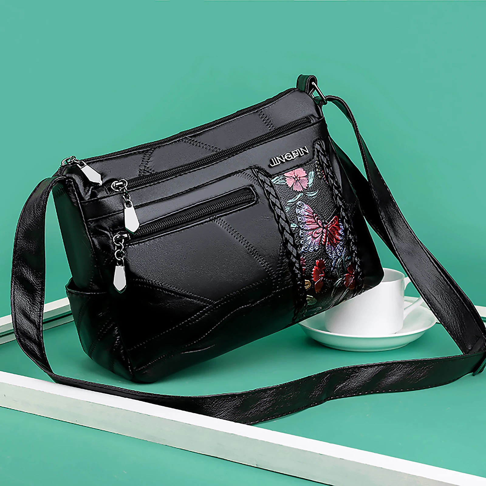 Сумка кросс-боди Женская с множеством карманов, саквояж-мессенджер с бабочками и цветами, маленький винтажный клатч
Сумка кросс-боди Женская с множеством карманов, саквояж-мессенджер с бабочками и цветами, маленький винтажный клатч